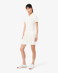 미니 피케 반팔 폴로 드레스