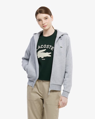 시그니처 테크니컬 피케 후드 집업