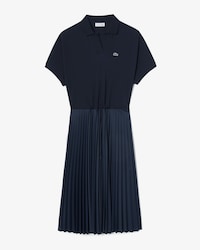 플리츠 반팔 폴로 드레스