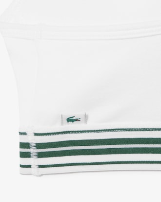 패디드 스트레치 저지 로고 브라렛