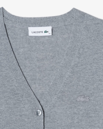 브이넥 소프트 울 가디건