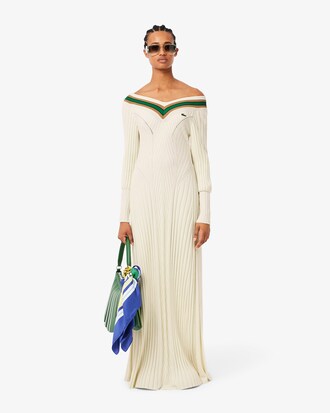 보트넥 스웨터 드레스