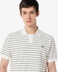 오픈카라 핀스트라이프 폴로 셔츠