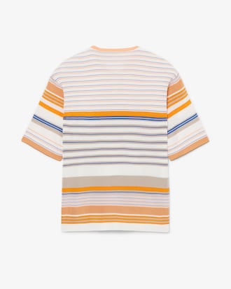 스트라이프 저지 니트 티셔츠