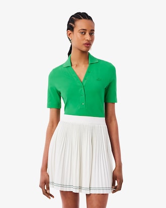 슬림핏 미니 피케 스트레치 반팔 폴로 셔츠