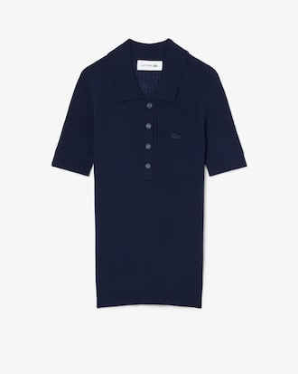 파인 메리노울 스웨터 폴로 셔츠