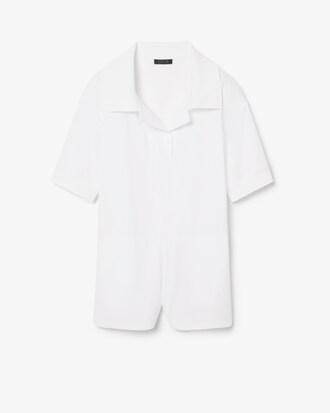 여성 코튼 포플린 숏 점프수트