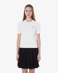 케이블 반팔 크루넥