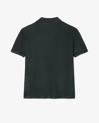 여성 샤이니 허니콤 피케 슬림 니트 폴로