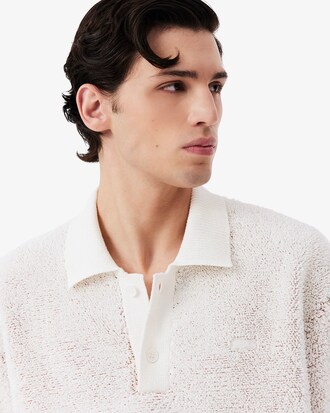 남성 타월링 자카드 니트 폴로