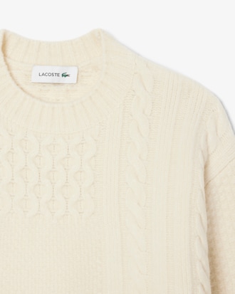 울혼방 케이블 스웨터 드레스