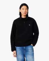 플리스 반집업 스웻셔츠