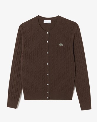 케이블 크루넥 가디건