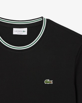 넥 팁핑 반팔 티셔츠