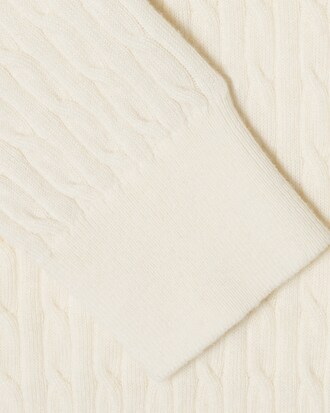 케이블 오픈카라 스웨터