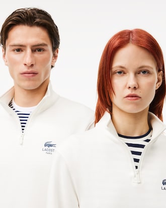 캐주얼 반집업 스웻셔츠