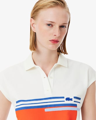 여성 프린티드 쁘띠 피케 레귤러 폴로