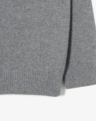 브이넥 방모 가디건