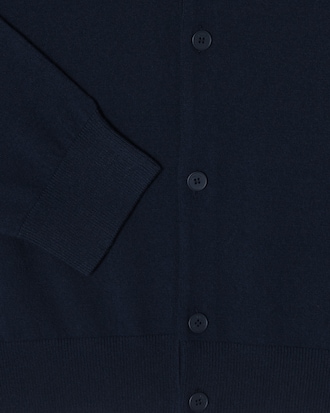 크루넥 소매팁 가디건