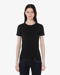 립조직 슬림핏 티셔츠