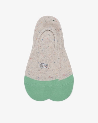 여성용 컬러블록 노쇼 양말