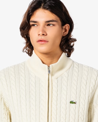 케이블 집업 가디건