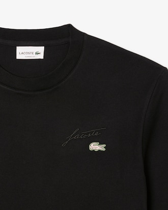 레터링 자수 클래식핏 반팔 티셔츠