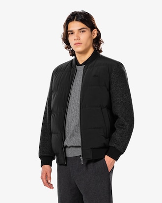 울 저지 하이브리드 자켓