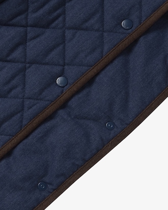 코듀로이카라 퀼팅 점퍼