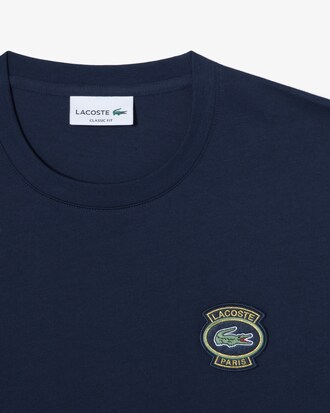 뱃지 매치 긴팔 티셔츠