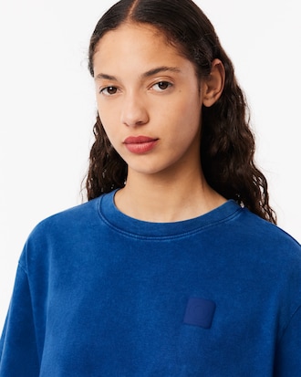 테니스 볼 뱃지 가먼트다잉 반팔 티셔츠