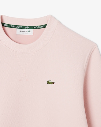 더블페이스 피케 크루넥 스웻셔츠