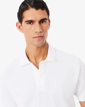 테니스 코트 L로고 반팔 폴로 셔츠