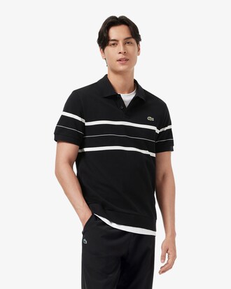 CHEST 스트라이프 오픈카라 폴로