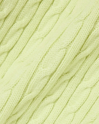 티핑 케이블 반팔 스웨터