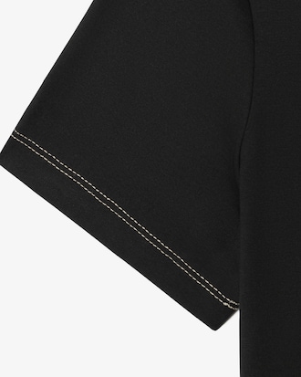 스티치 포인트 톤온톤 크록 반팔 티셔츠