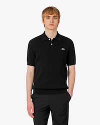 케이블 반팔 스웨터 폴로 셔츠