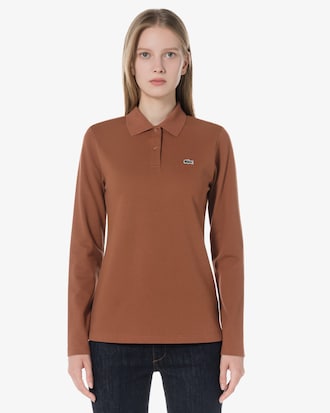 레귤러핏 긴팔 폴로셔츠