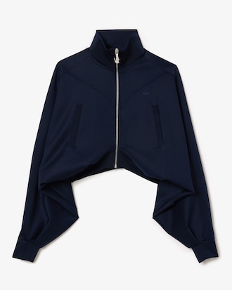 인터록 레글런 짚업 스웻셔츠