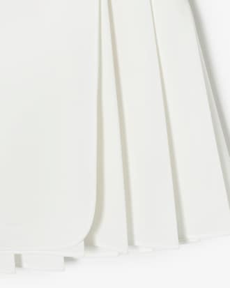 언밸런스 플리츠 스커트