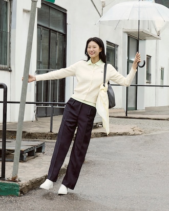 플루이드 피케 투턱 팬츠