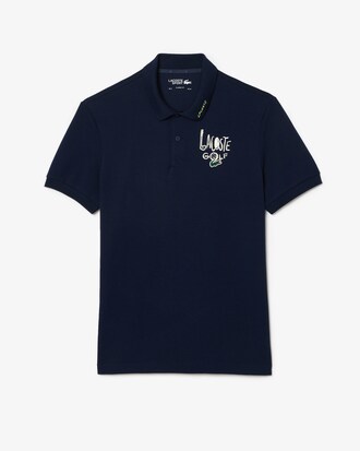 로고 포인트 반팔 골프 폴로