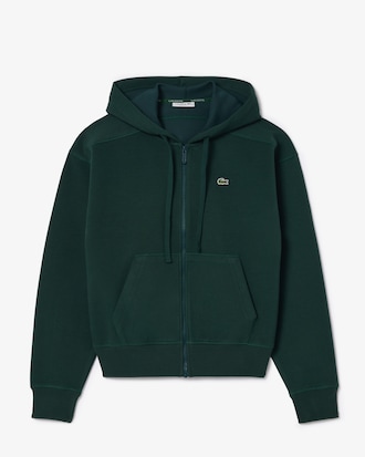 더블페이스 피케 후드짚업