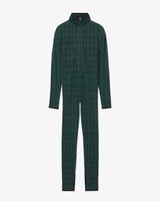 크록 프린트 점프수트