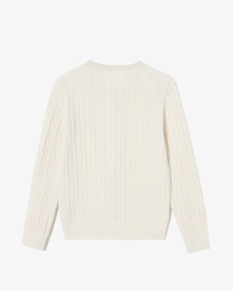 여아 울 케이블 가디건