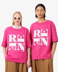 더블 페이스 RENE 프린트 티셔츠