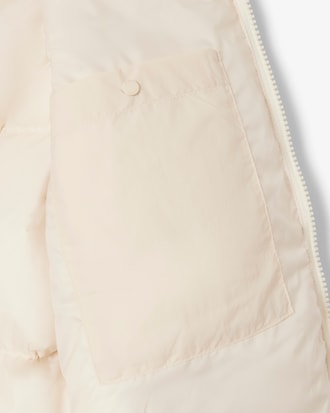 후드 숏 다운 점퍼