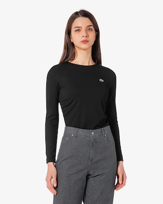 스트링 긴팔 티셔츠