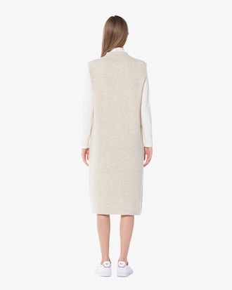 브이넥 슬리브리스 드레스