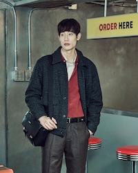 퀼팅 안감 울 드리즐러 자켓